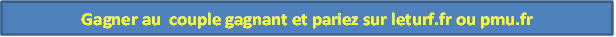 Gagner au  couple gagnant et pariez sur leturf.fr ou pmu.fr
  avec un bon rendement et 500 de capital 
